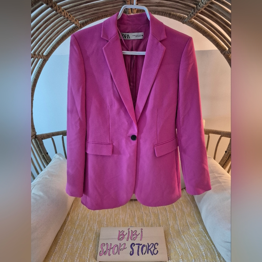 Zara Women's Pink Blazer Jacket